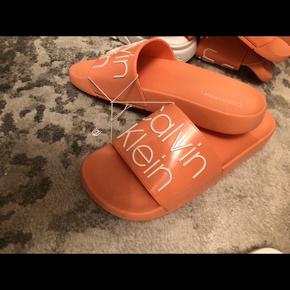 Calvin Klein Axel logo slides sandals unisex - Picture 5 of 5